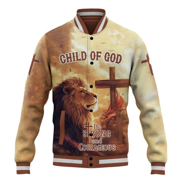 Be Strong and Courageous Baseball Jacket