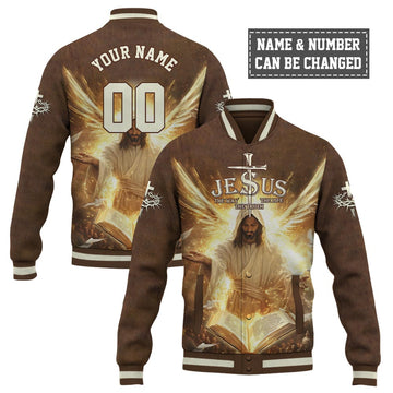 Jesus The Way, The Truth, The Life Baseball Jacket