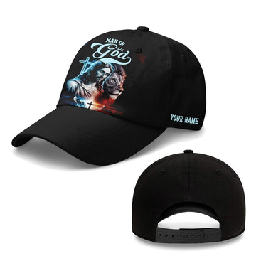 Man of god Jesus and Lion Baseball Cap