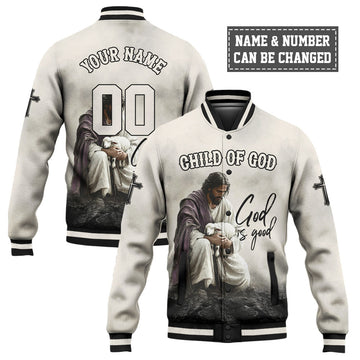 God Is Good Baseball Jacket