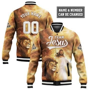 Team Jesus – Lion of Judah Baseball Jacket