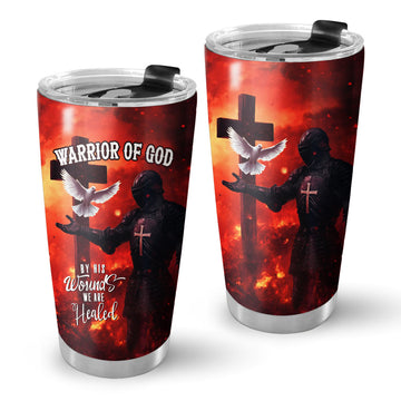 By His Wounds We Are Healed Stainless Steel Tumbler
