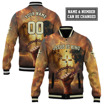 Jesus Is King Baseball Jacket
