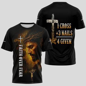 1 Cross 3 Nails 4 Given T-shirt