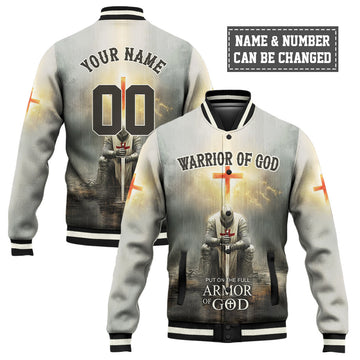 Put on the Full Armor of God Baseball Jacket