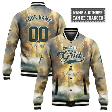 Jesus Child Of God Baseball Jacket