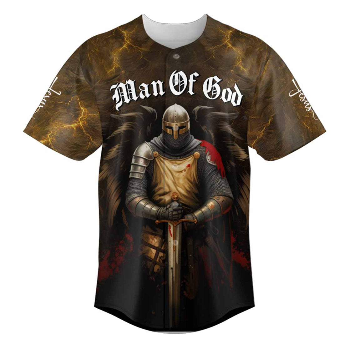 Man Of God The Jesus Inside Me Baseball Jersey
