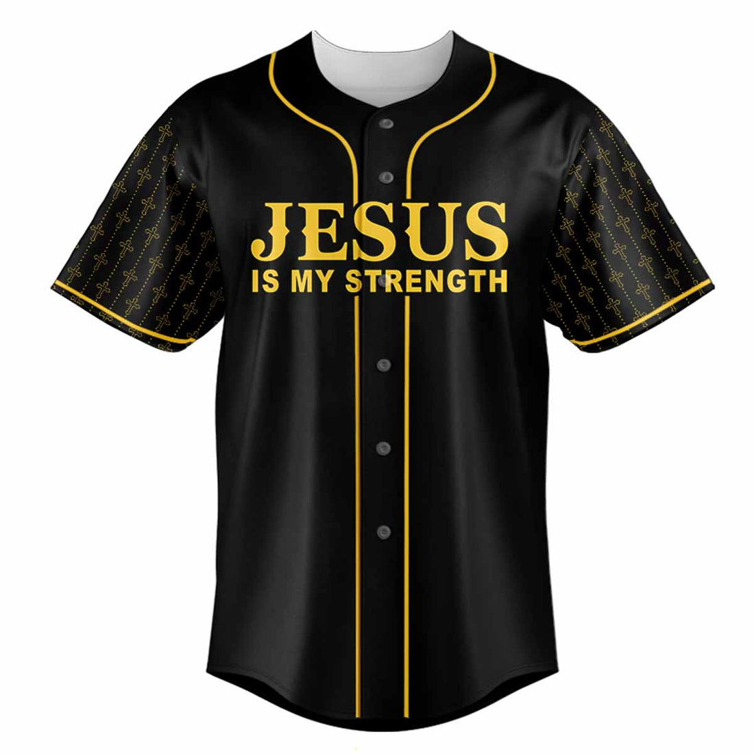 Jesus Is My Strength Baseball Jersey