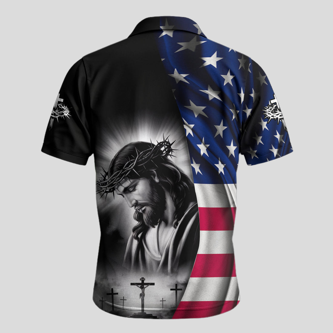 One Nation Under God Flag Polo