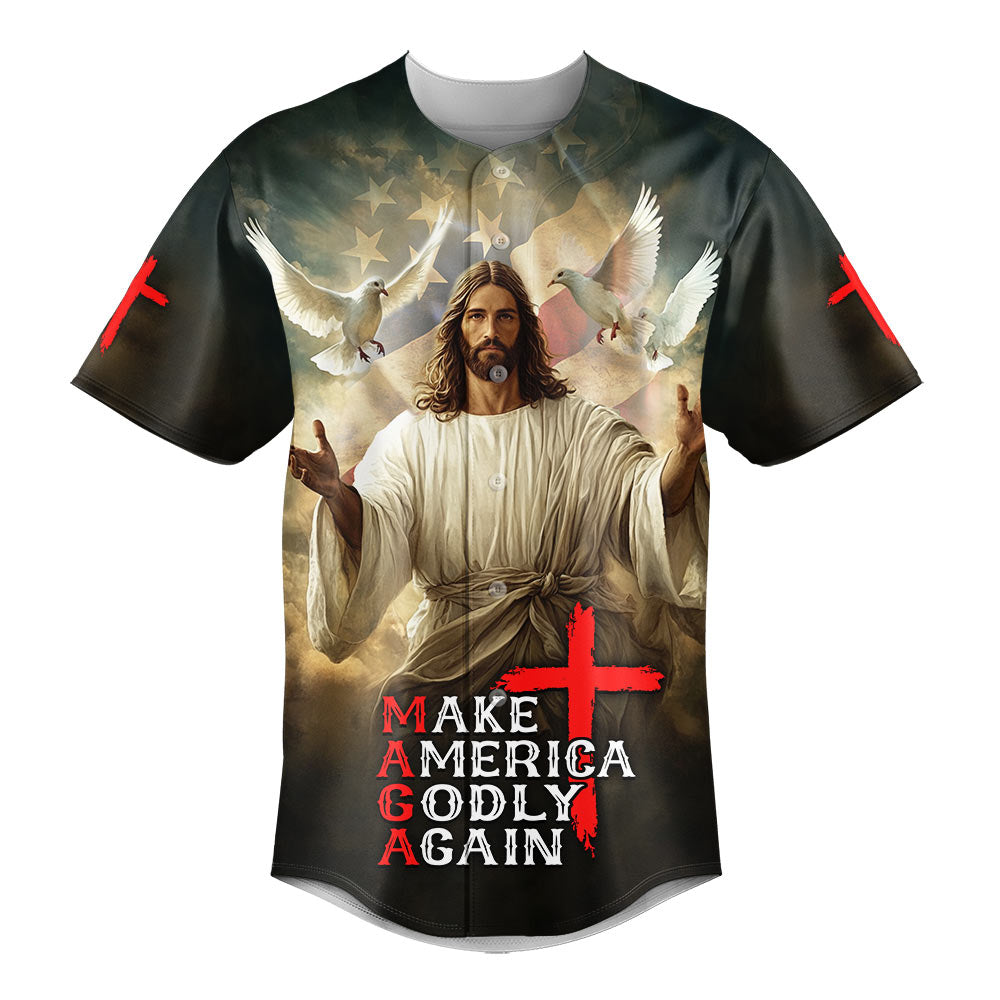 Make America Godly Again Baseball Jersey
