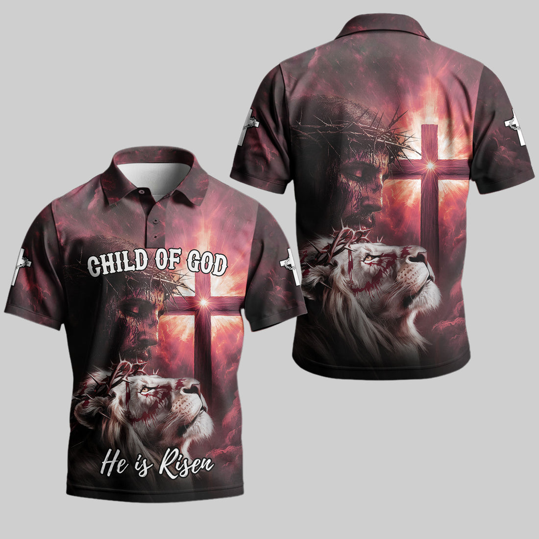 Child of God Red Cross Polo