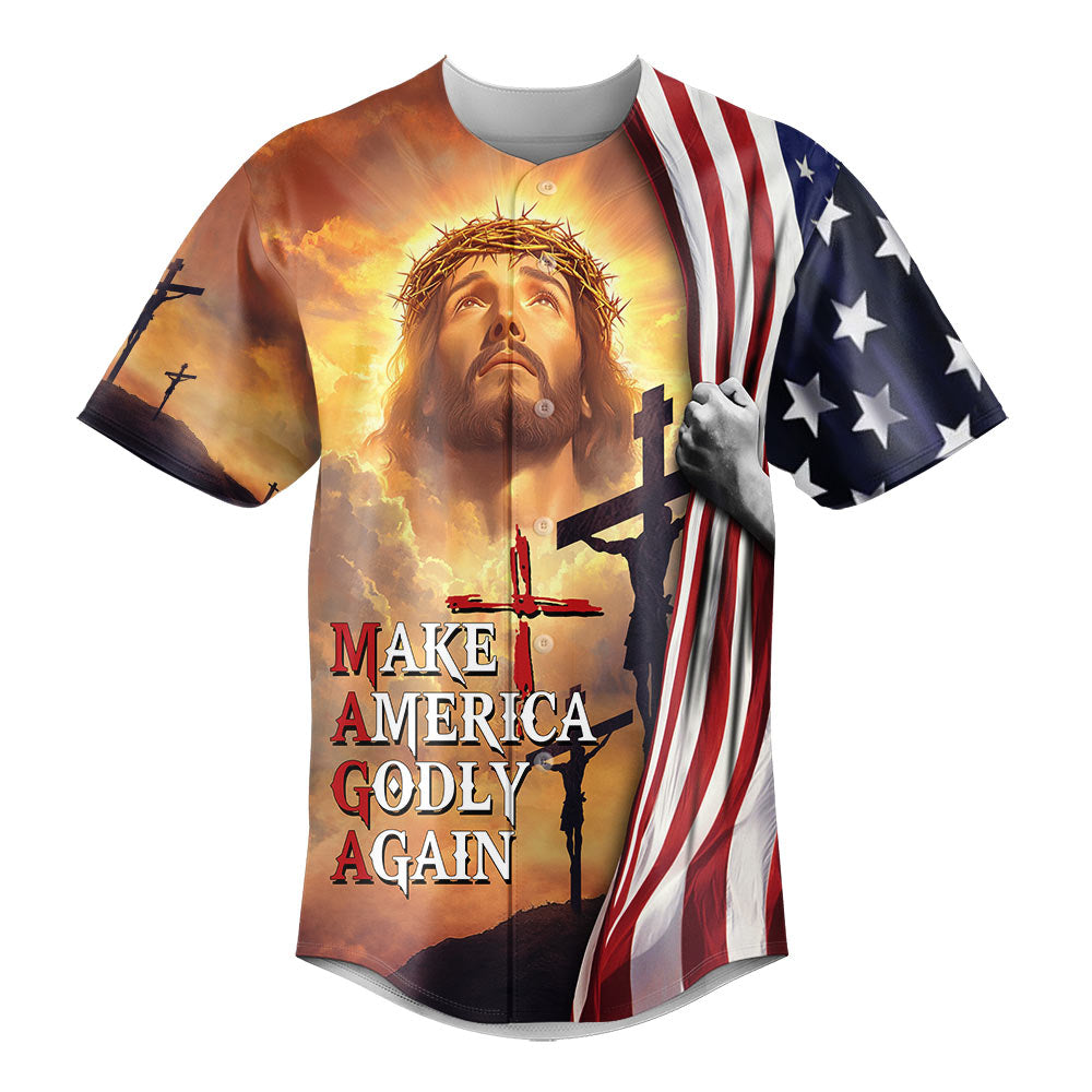 Make America Godly Again Baseball Jersey