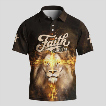 Faith over Fear Lion of Judah Polo