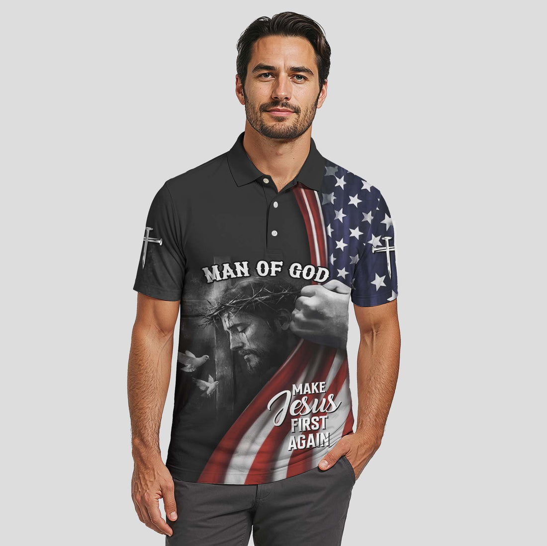 Make Jesus First Again Polo